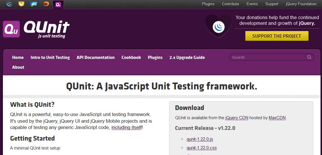 qunit javascript productive tools